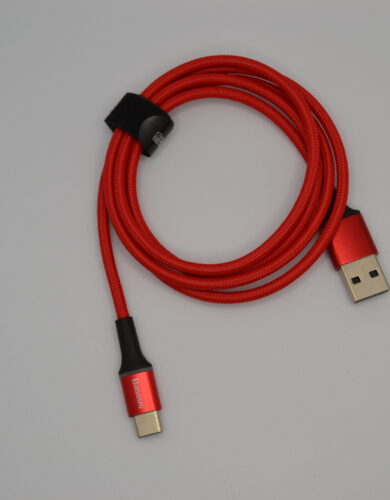 кабель для зарядки baseus красный type-c