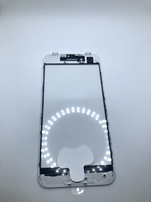 стекло для переклейки iphone 8 белое